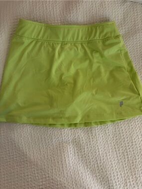 Prince Neon Green Girls Athletic Skirt